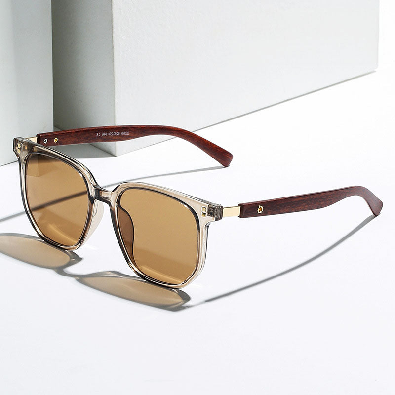 Émilio Luxe Vintage Wood Sunglasses