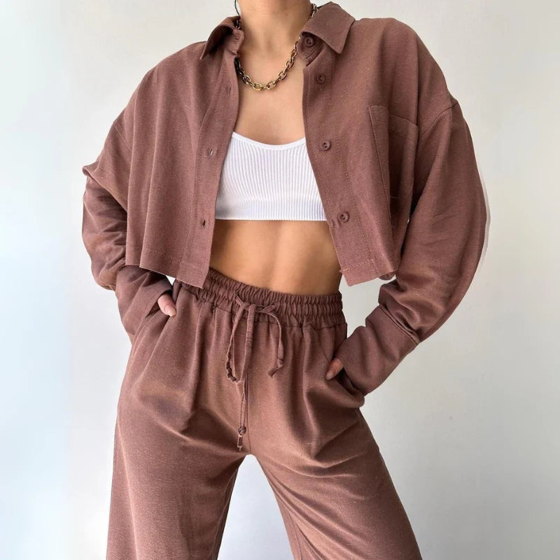 Eva Stein Luxe™ Cropped Sweater Set