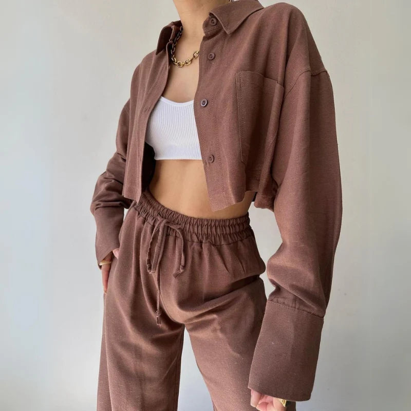 Eva Stein Luxe™ Cropped Sweater Set