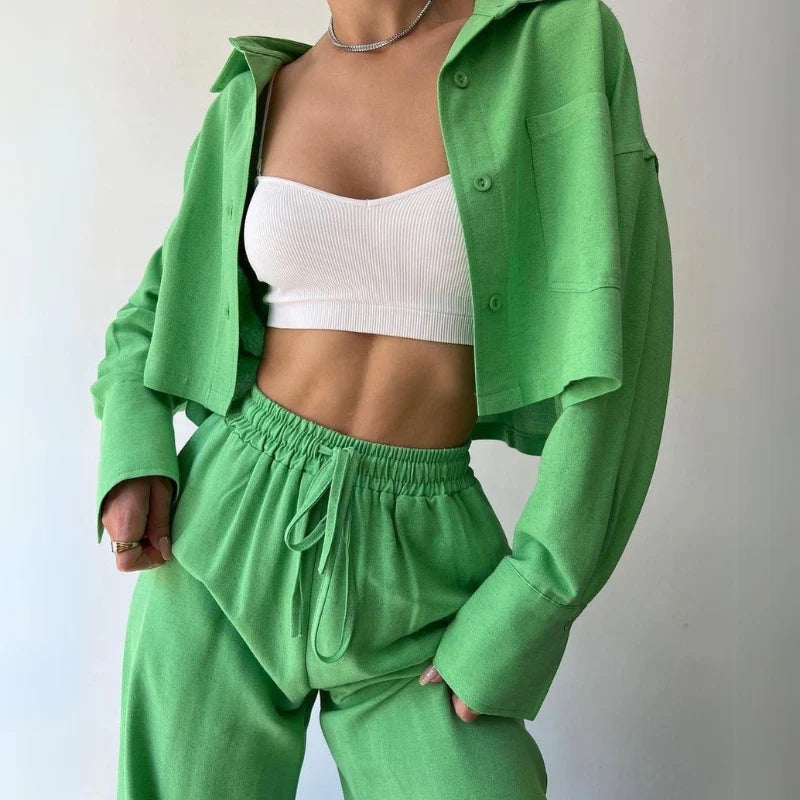 Eva Stein Luxe™ Cropped Sweater Set