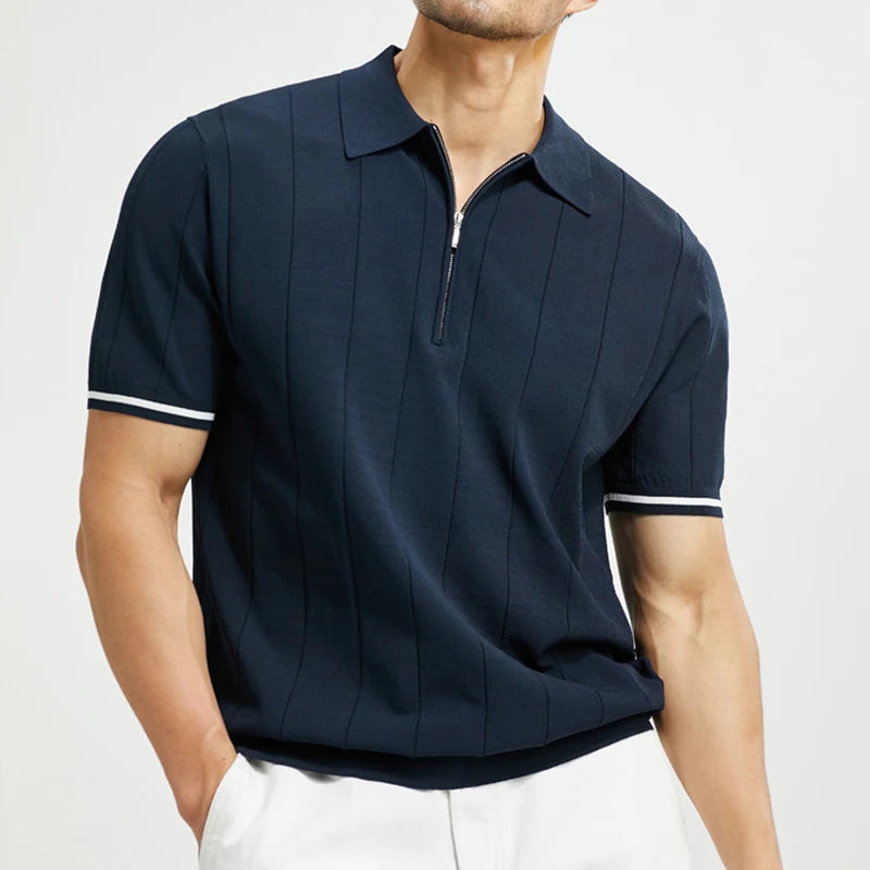 Lozano Lopez Zip Polo