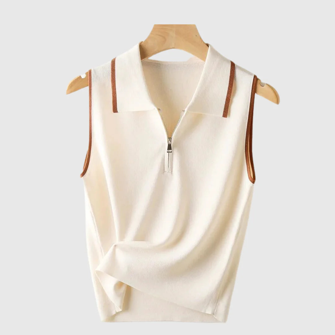 Evelyn Grace Zippered Top